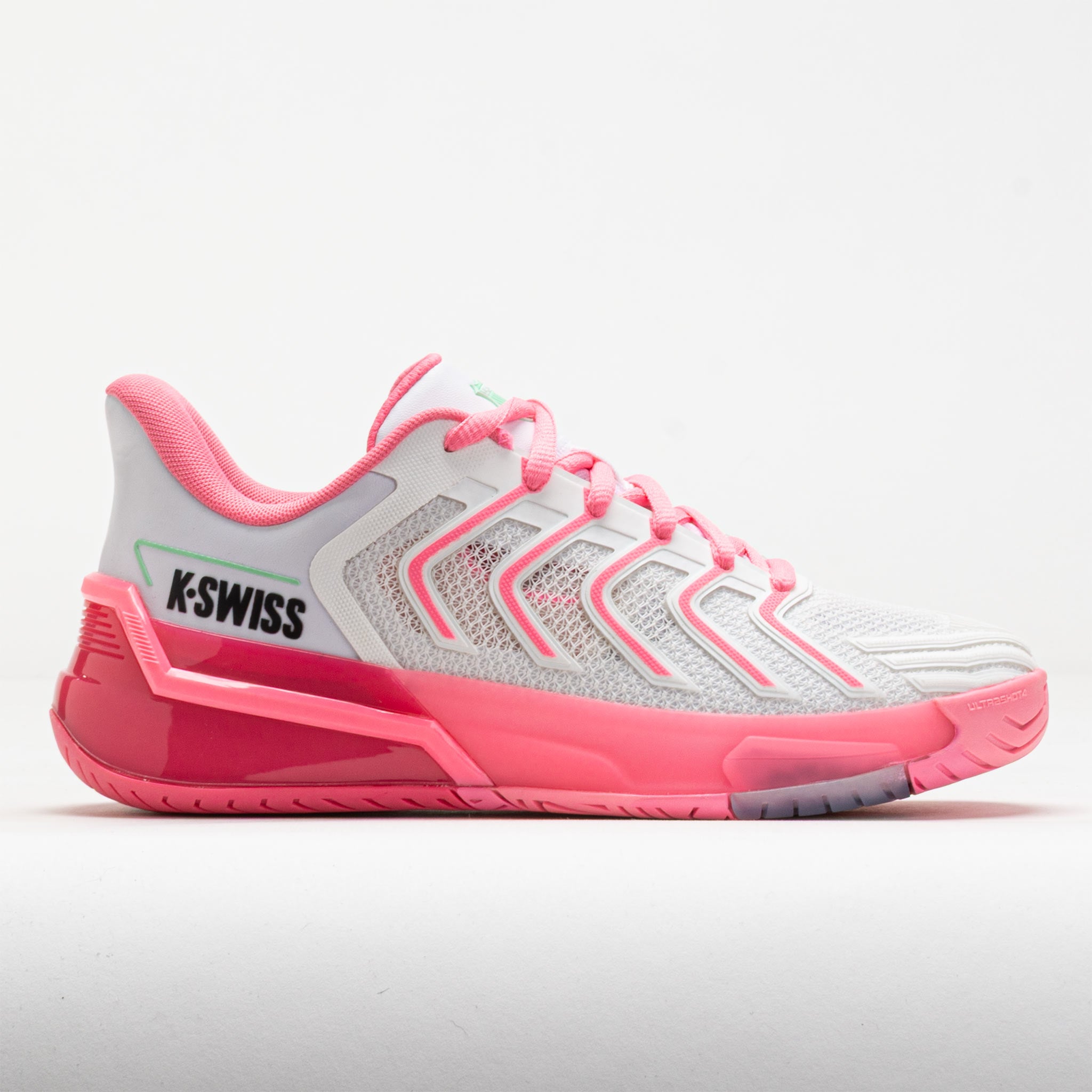 K-Swiss Ultrashot Women's White/Neon Pastel Pink/Hot Neon Pink