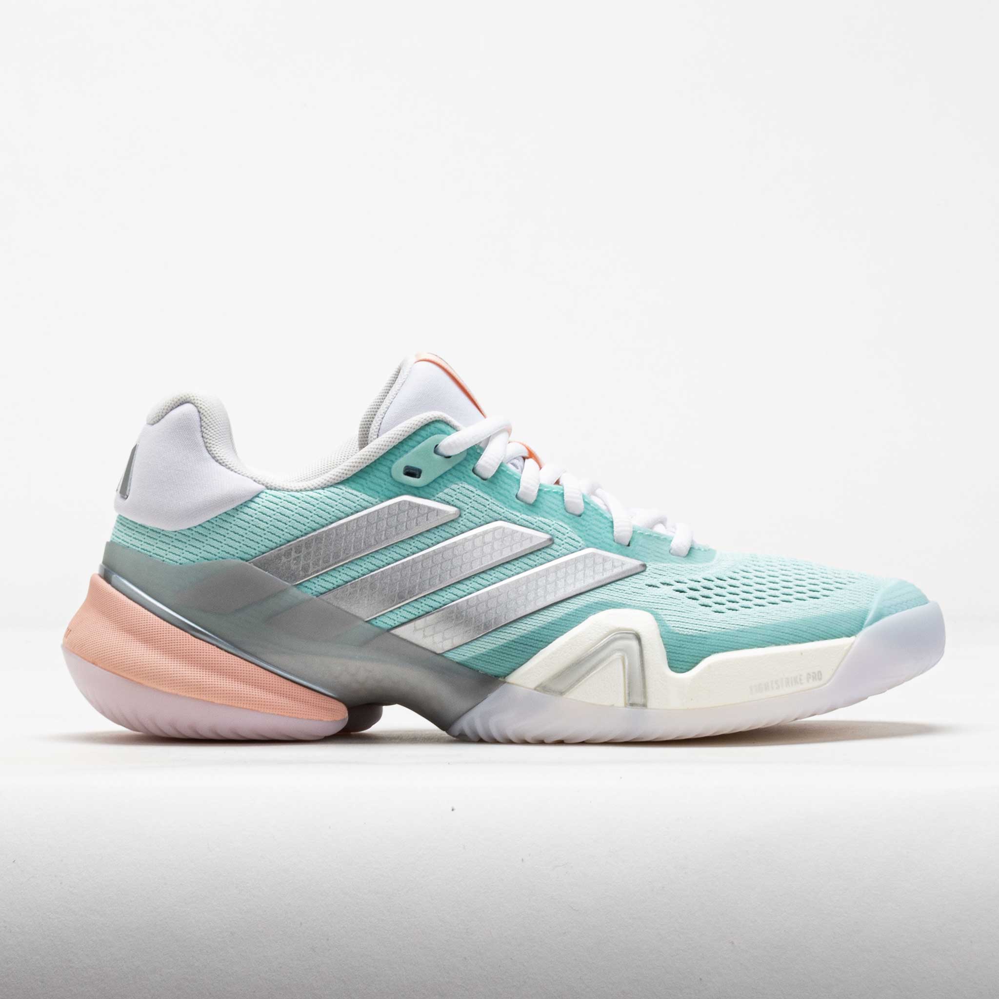 adidas Barricade 14 Women's Semi Flash Aqua/Silver Metallic/Blush Pink – Holabird Sports