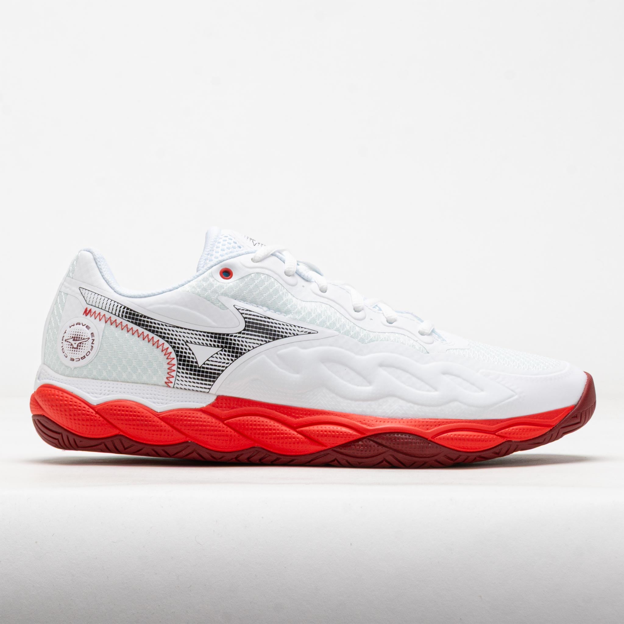 【美品】波濤 2-53・E Mizuno Wave Enforce Court AC Men's White/Fiery Red – Holabird Sports