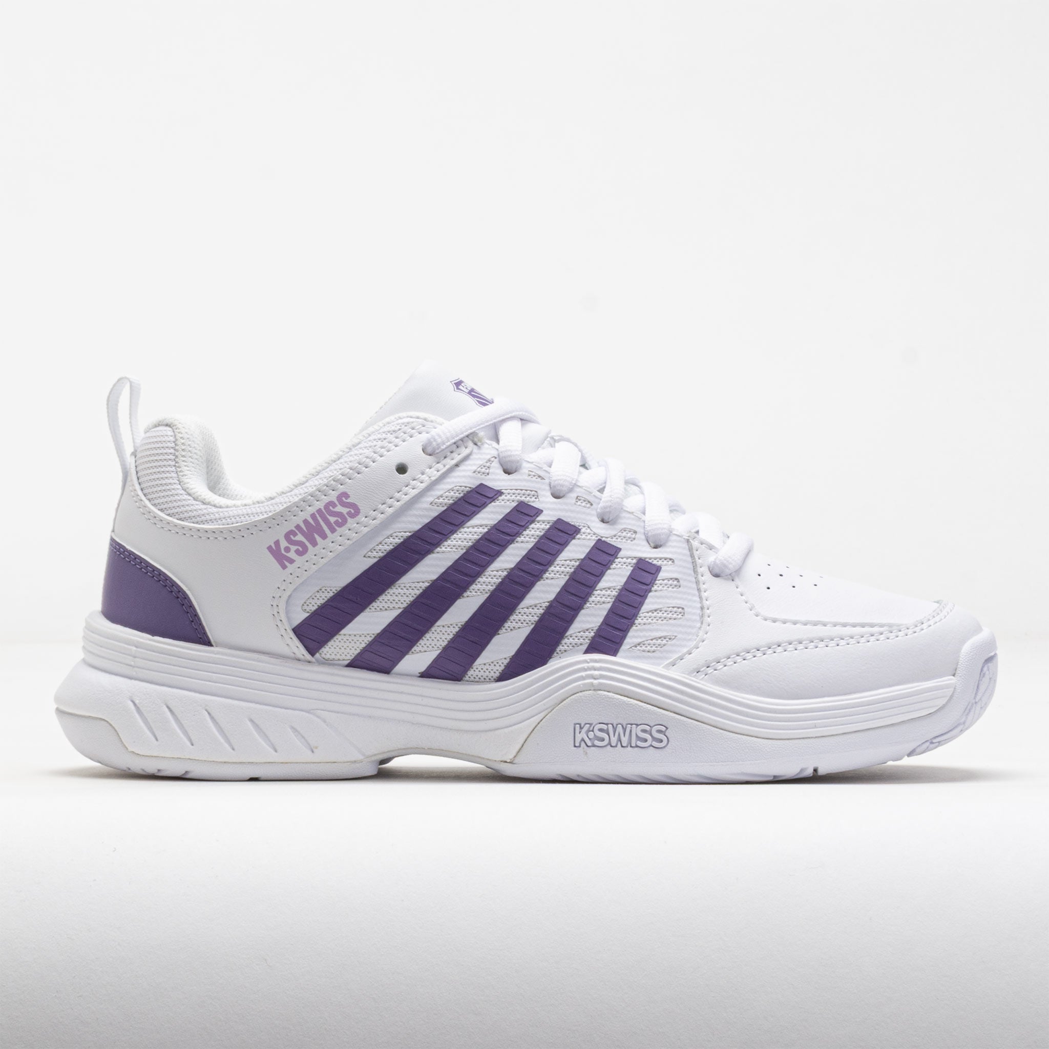 きなこ　0823 K-Swiss Court Express 2 Women's White/Purple Haze/Neon Lavender