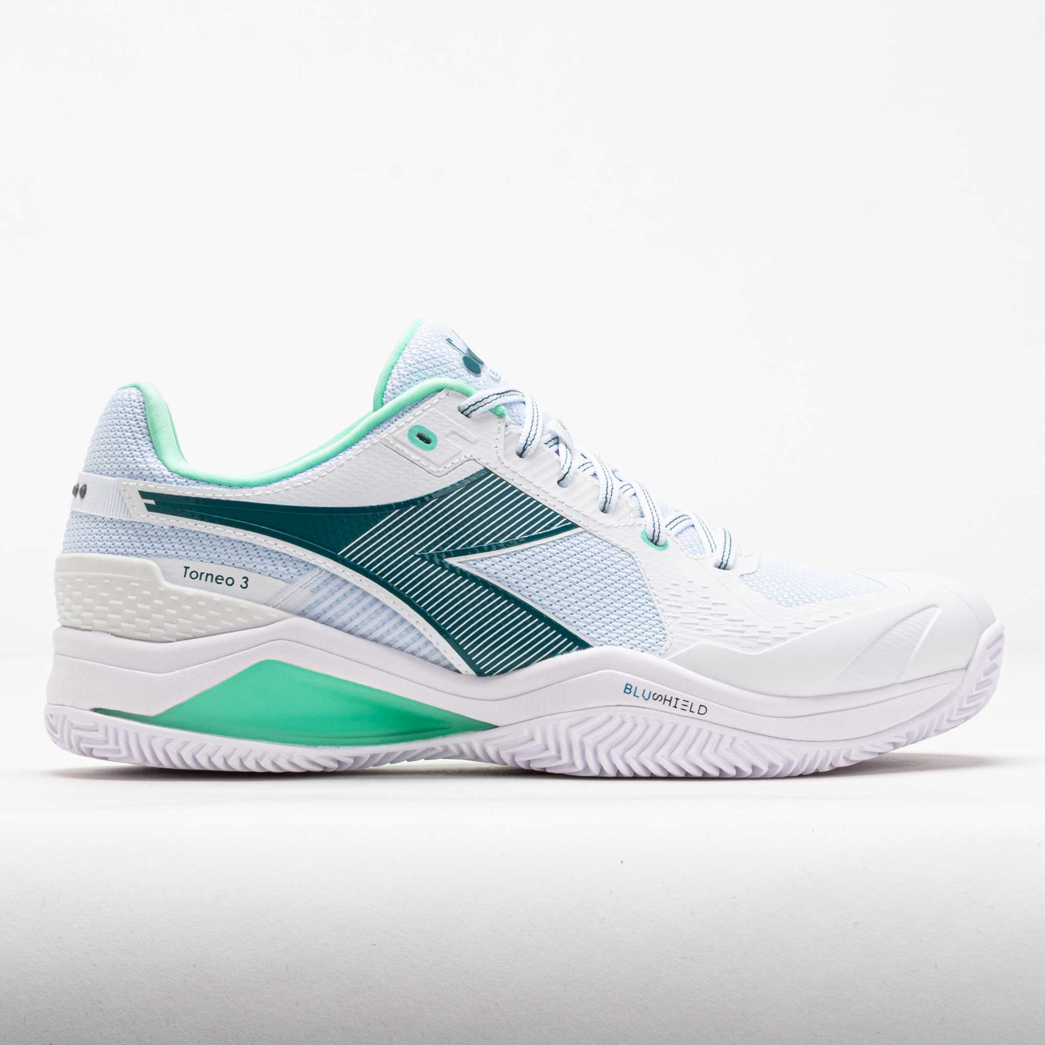 Diadora Blushield Torneo 3 Clay Men's White/Shaded Spruce