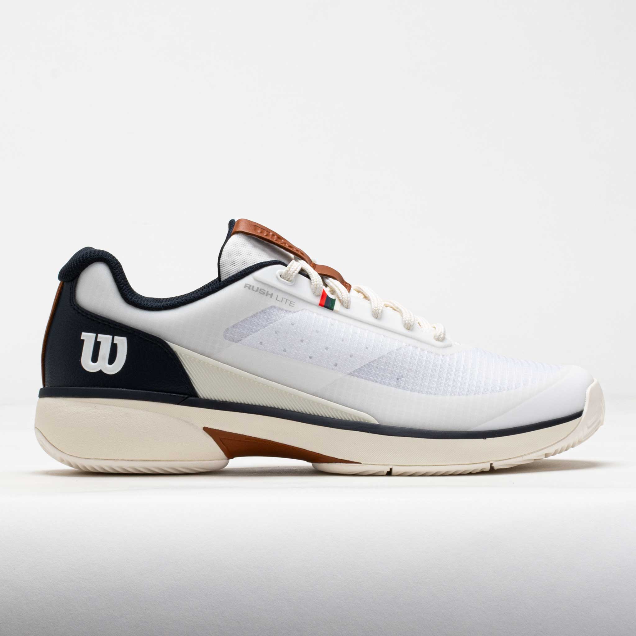 Wilson Rush Lite 5 Clay Men's White/Navy Blazer/Gum – Holabird Sports
