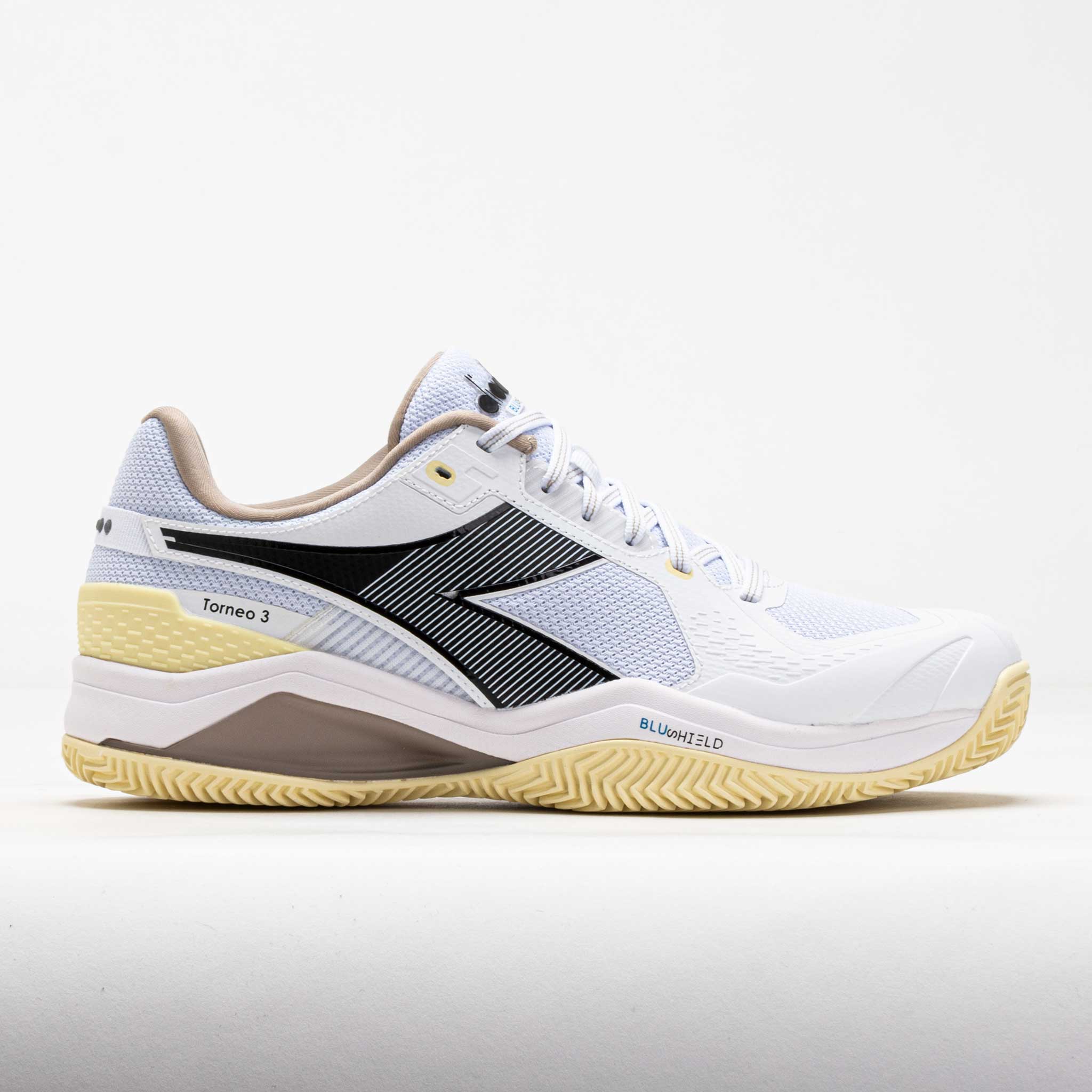 Diadora Blushield Torneo 3 Clay Men's White/Black/Rutabaga