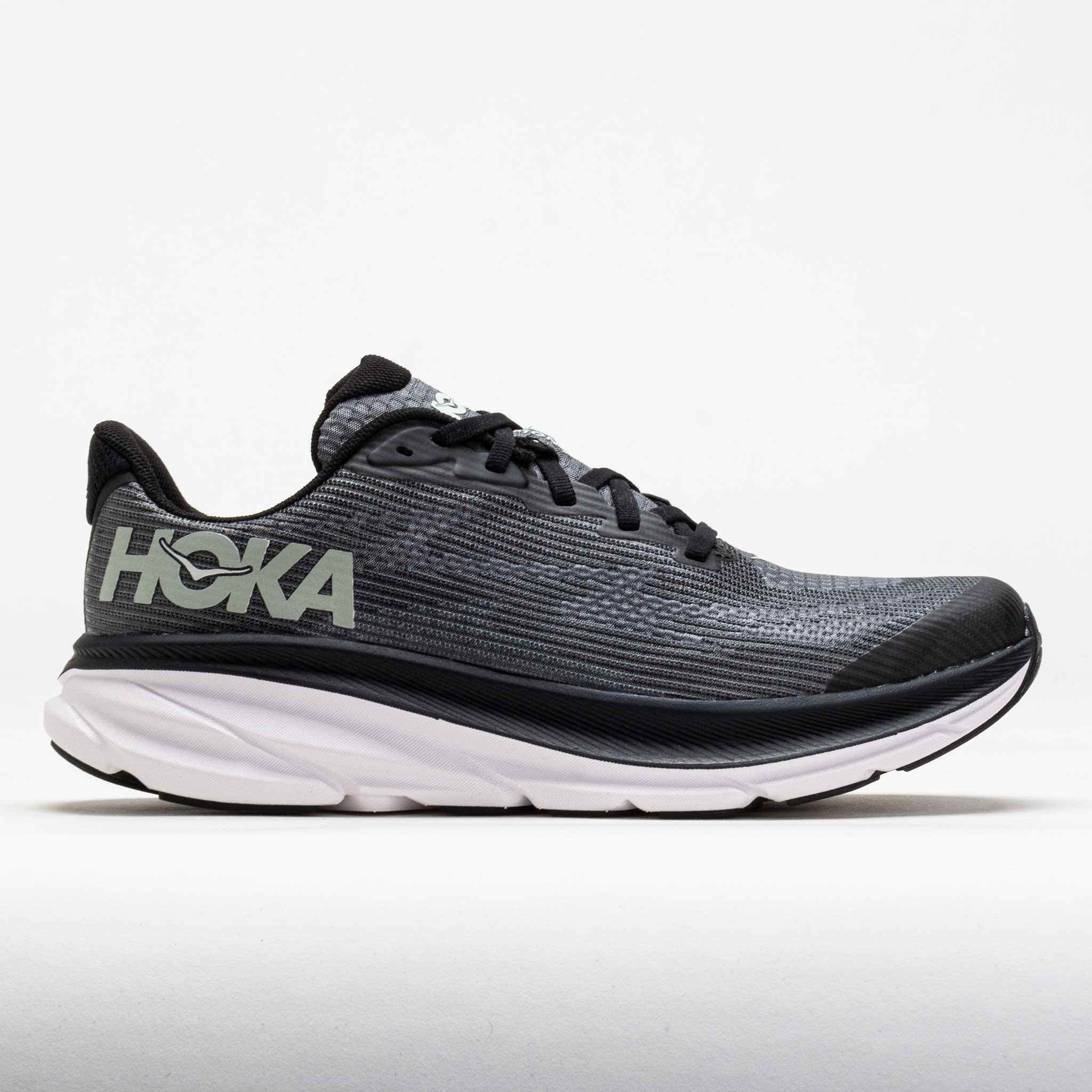 HOKA Clifton 9 Junior Black/White – Holabird Sports