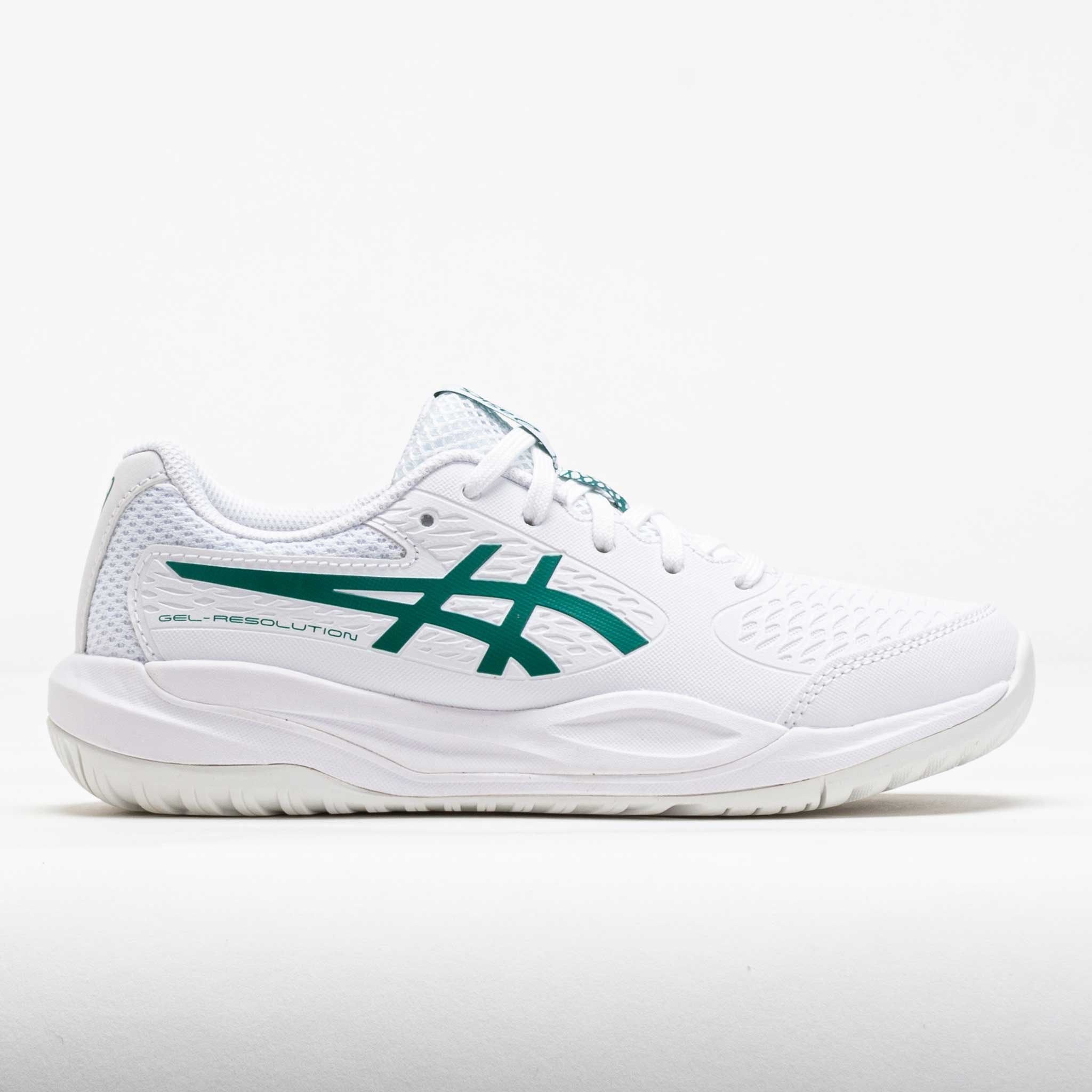 ASICS GEL-Resolution X Junior White/Pitch Green – Holabird Sports