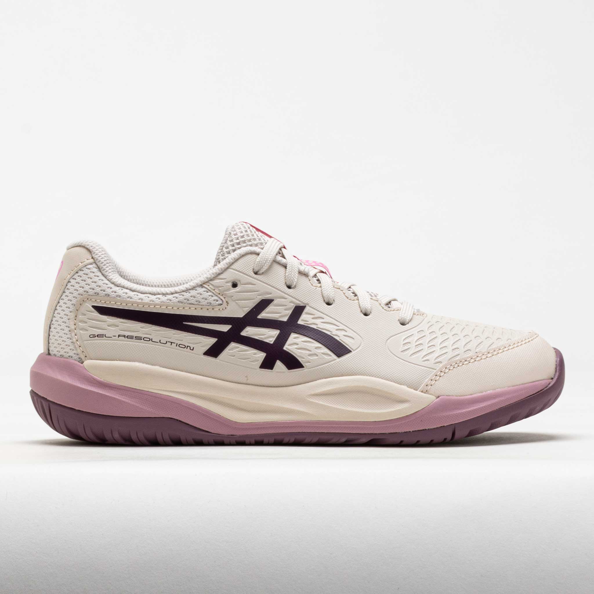 ASICS GEL-Resolution X Junior Soft Oat/Dark Aubergine