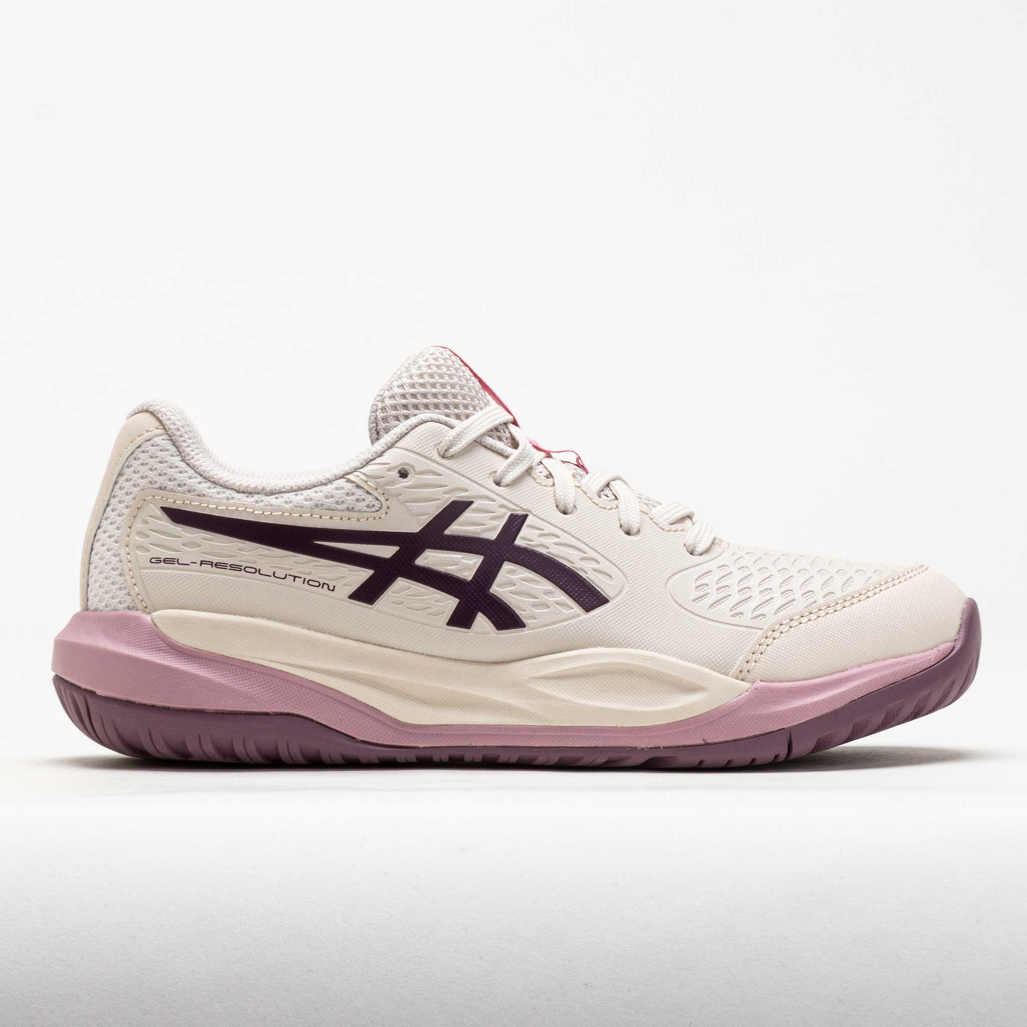 ASICS GEL-Resolution X Junior Soft Oat/Dark Aubergine
