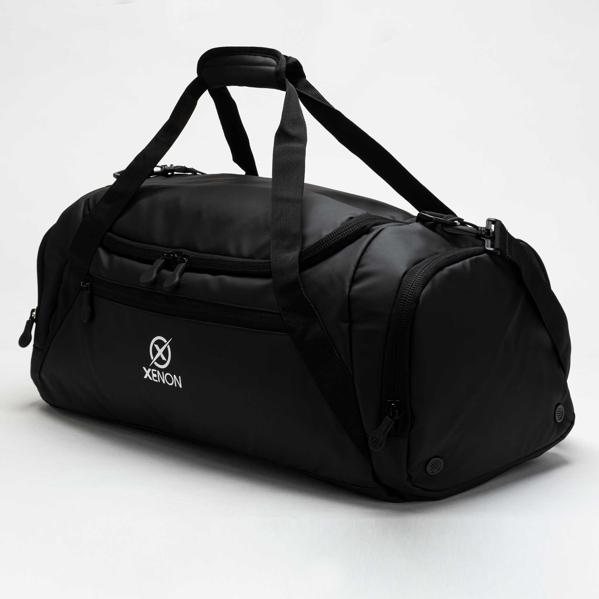 black nylon travel duffel bag The Xenon Duffel Bag