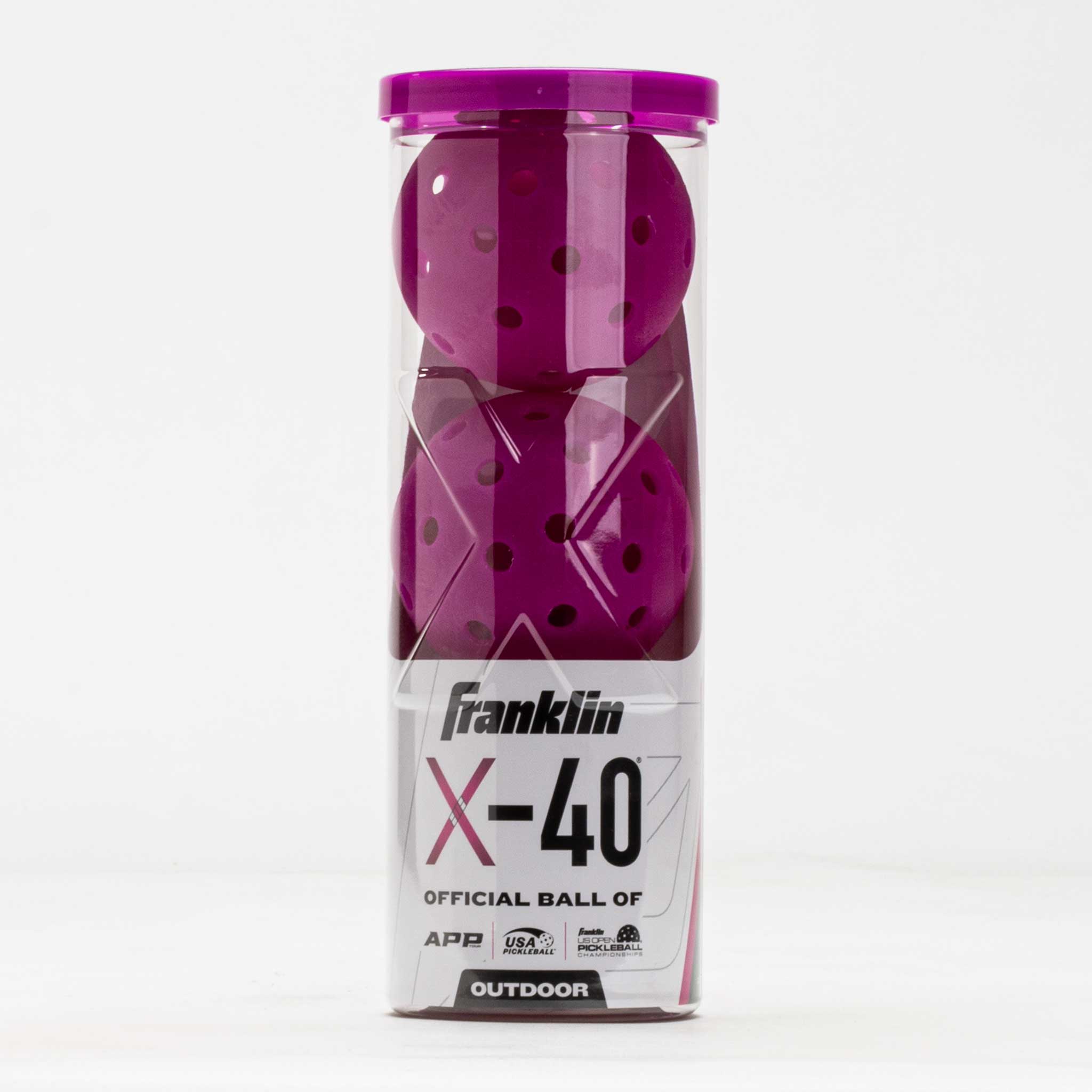 Franklin X-40 Outdoor Pickleball 3 Pack Tube