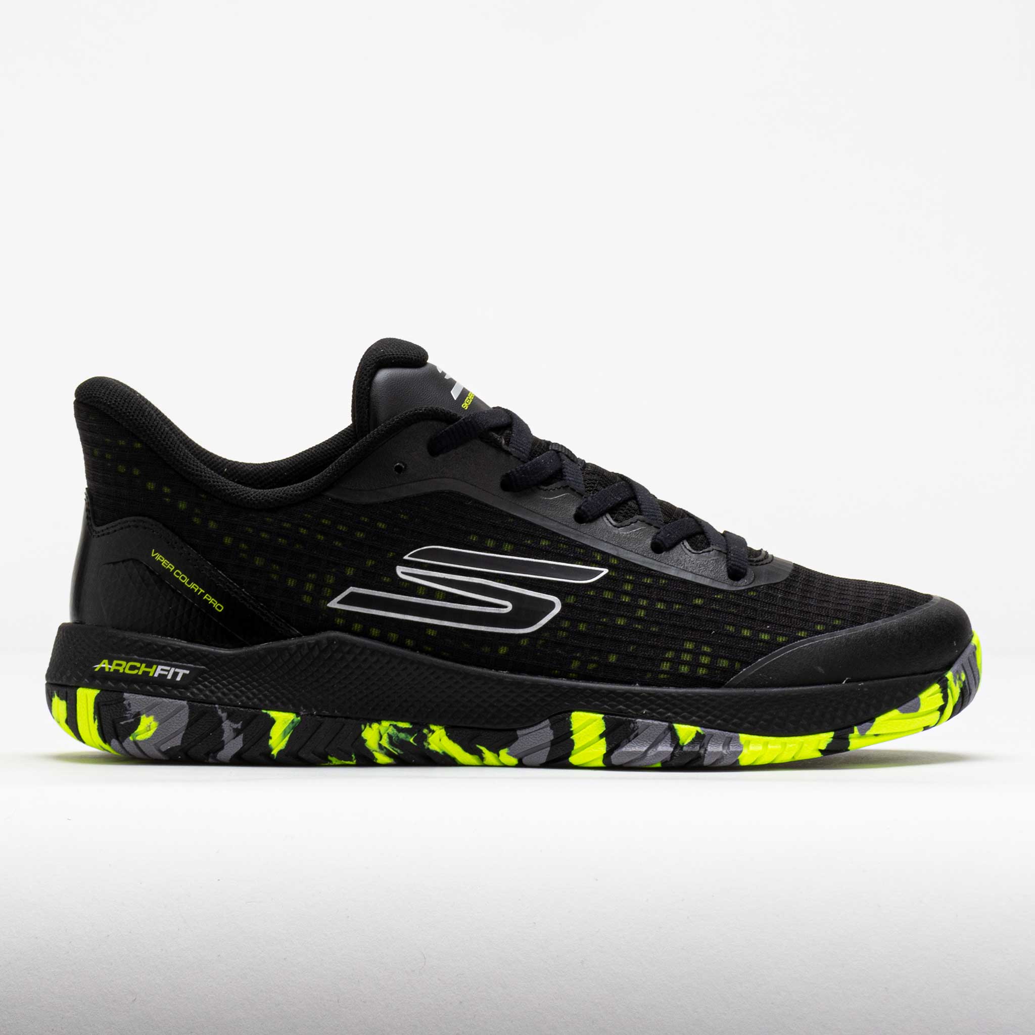 SKECHERS ブラック スパイク Skechers Viper Court Pro Women's Black/Yellow – Holabird Sports