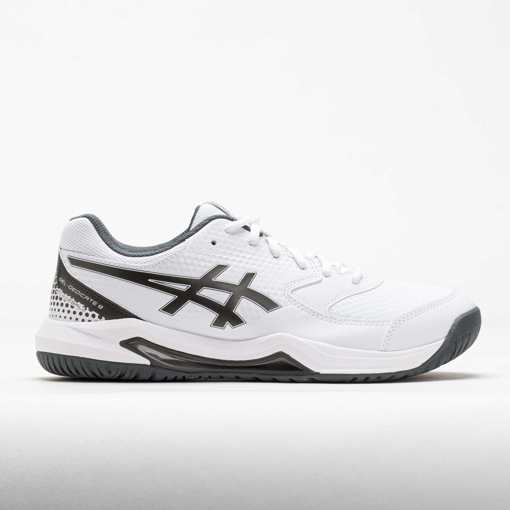 ASICS GEL-Dedicate 8 Men's White/Gunmetal – Holabird Sports