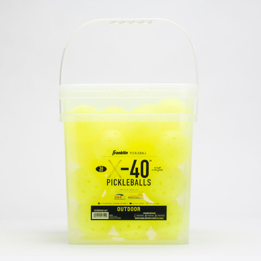 Franklin X-40 Outdoor Pickleball 36 Pack Bucket
