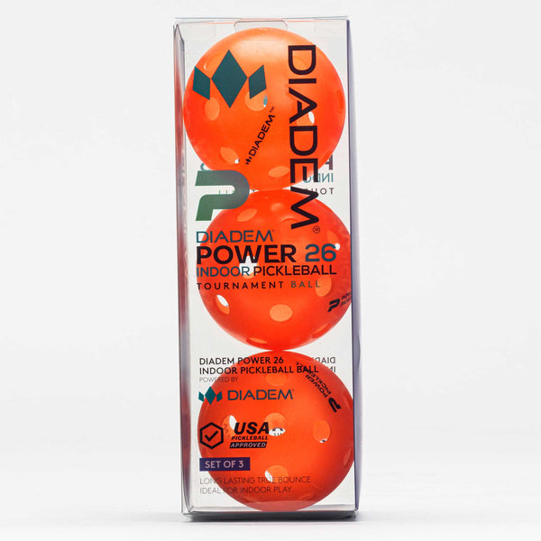 Diadem Power Pickleball Indoor Ball 3 Pack
