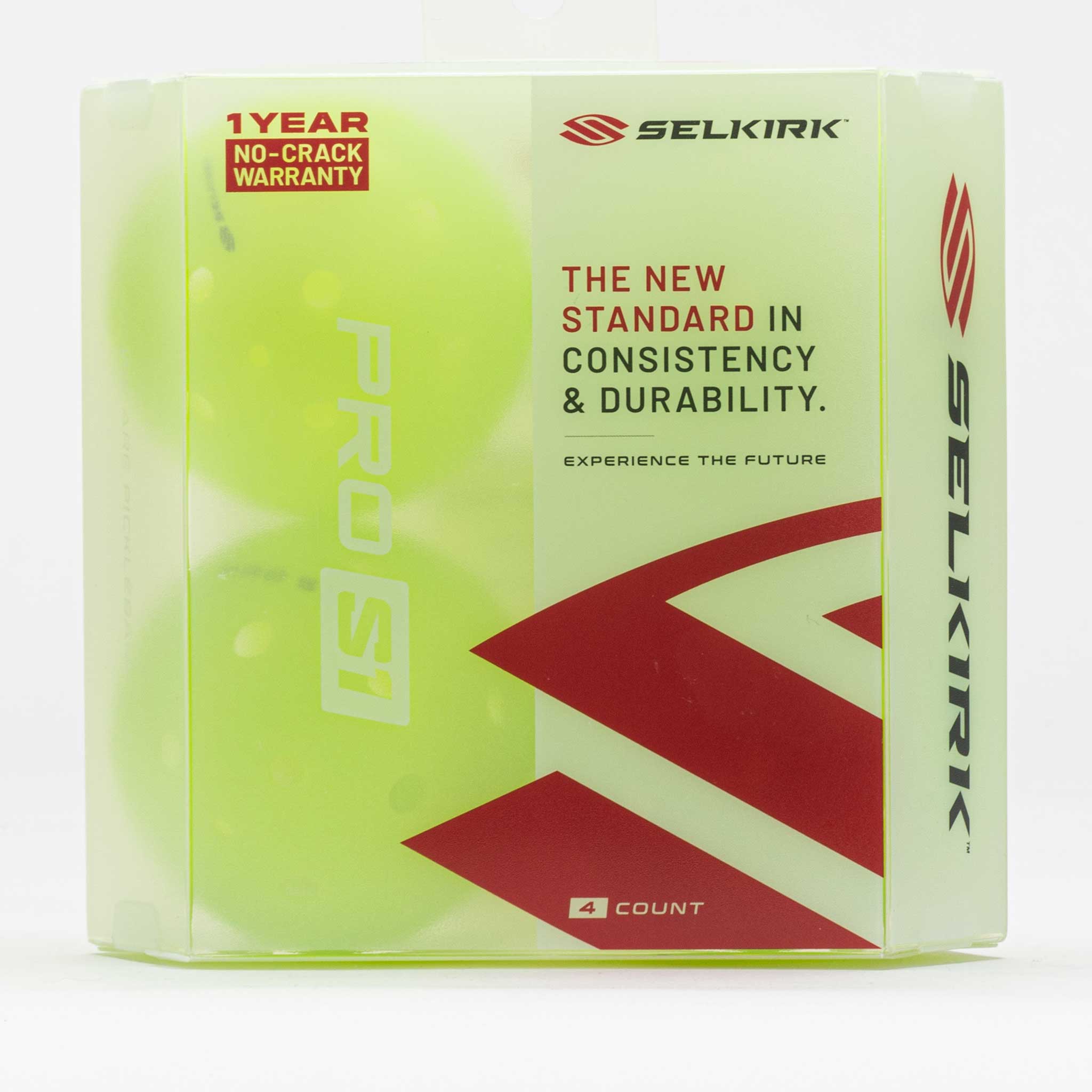 Pelota De Pickleball Pro S1 De Selkirk | 38 Agujeros, Diseño Sin Costuras | Aprobada USAPA Para Torneos | Pack De 12 Para Exteriores | Máxima Durabilidad Y Vuelo Constante