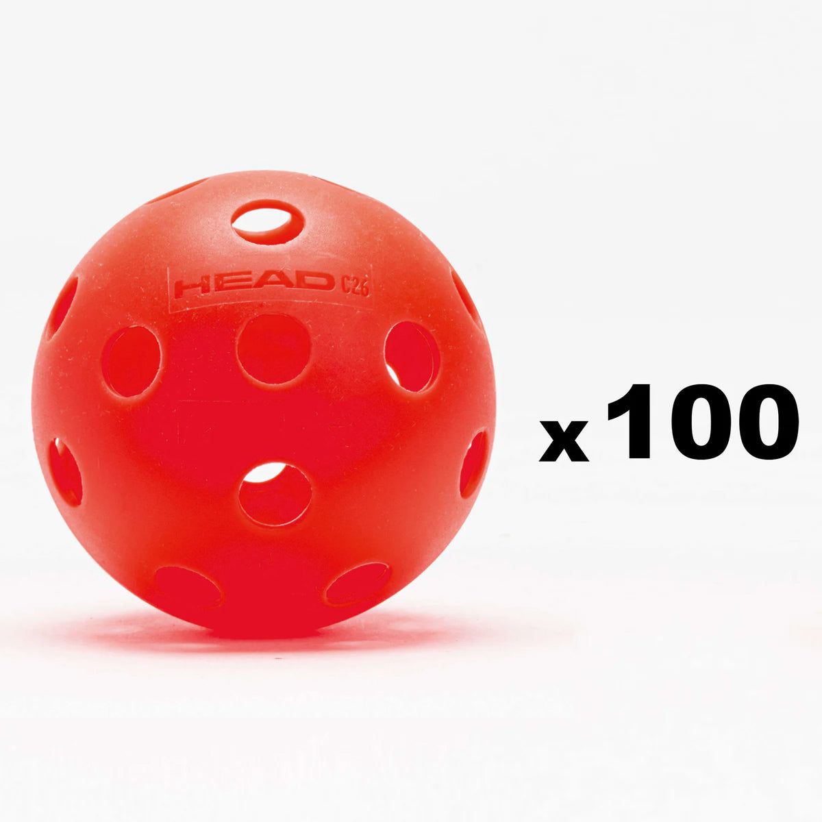 HEAD Championship 26 Indoor Ball 100 Pack Vibrant Red