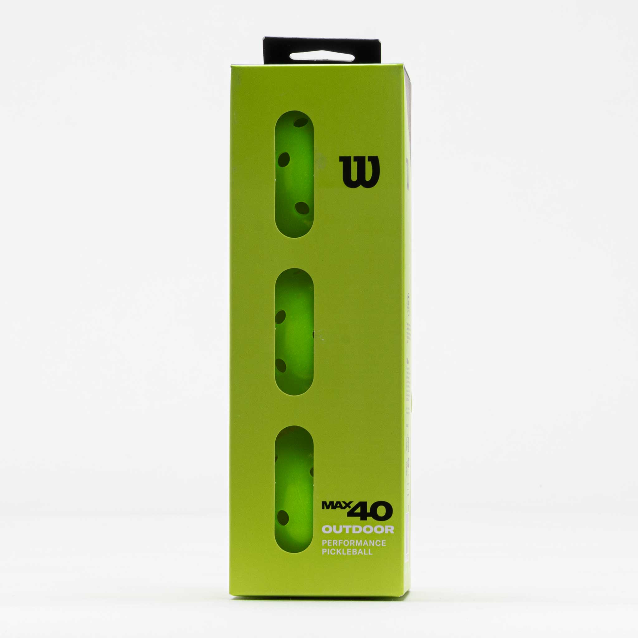 Wilson Max 40 Outdoor Pickleball 3 Pack Ball Green