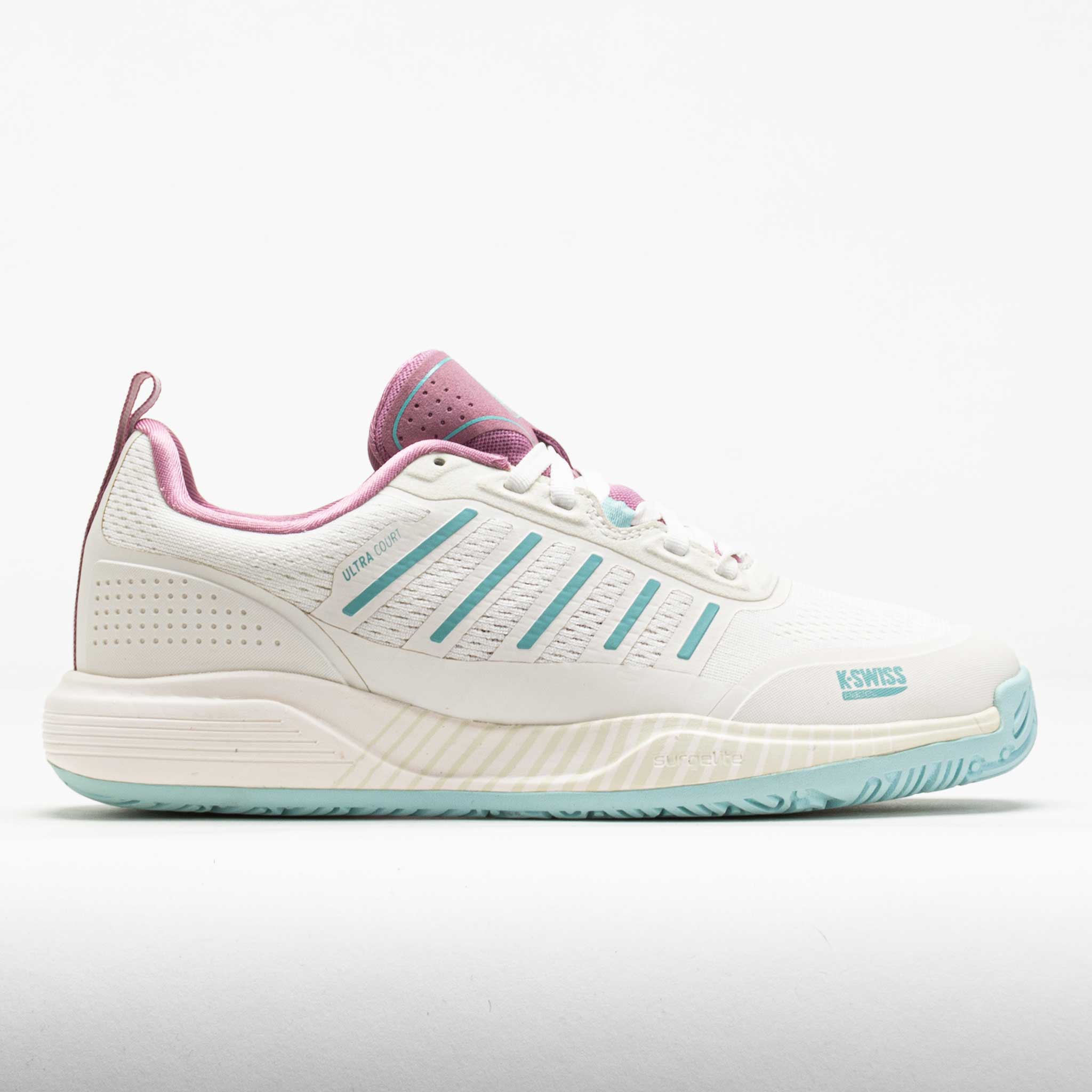K-Swiss Ultra Court Padel White/Lilas/Pastel Turquoise – Holabird