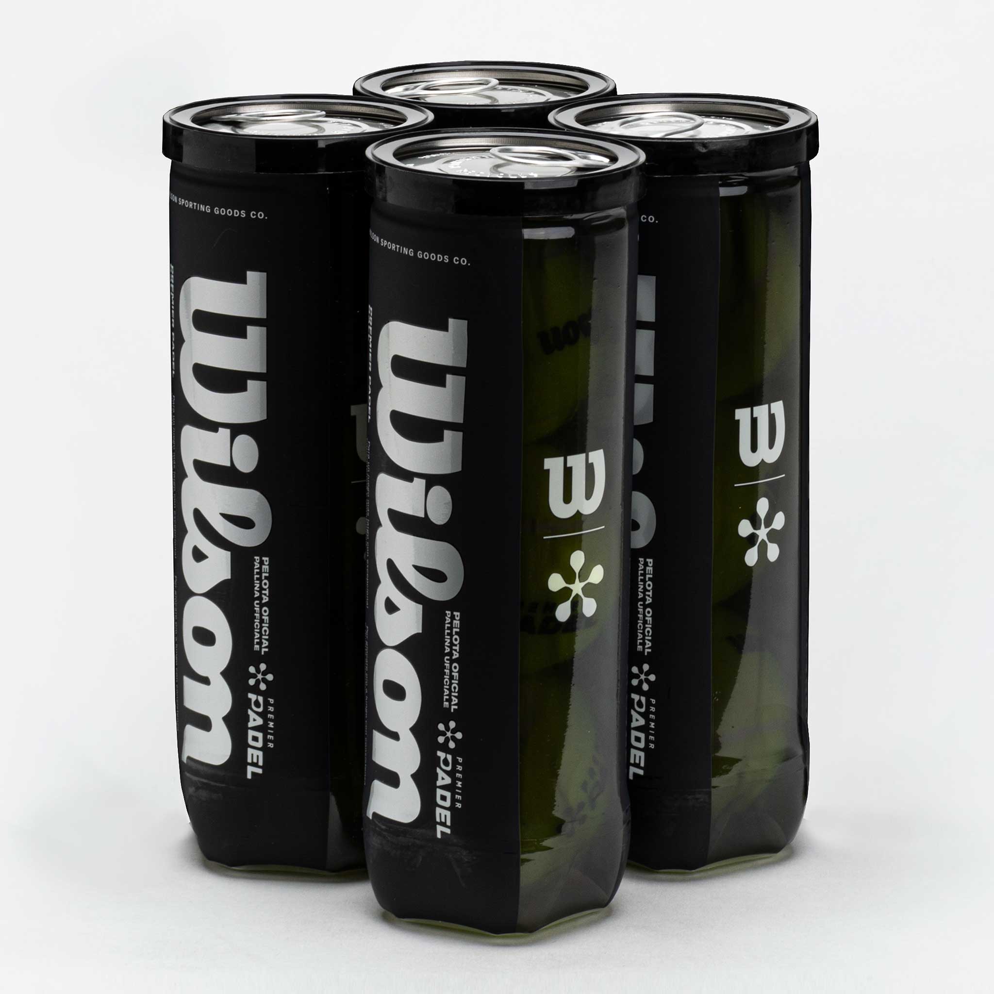 Wilson Premier Padel Balls 4 Cans