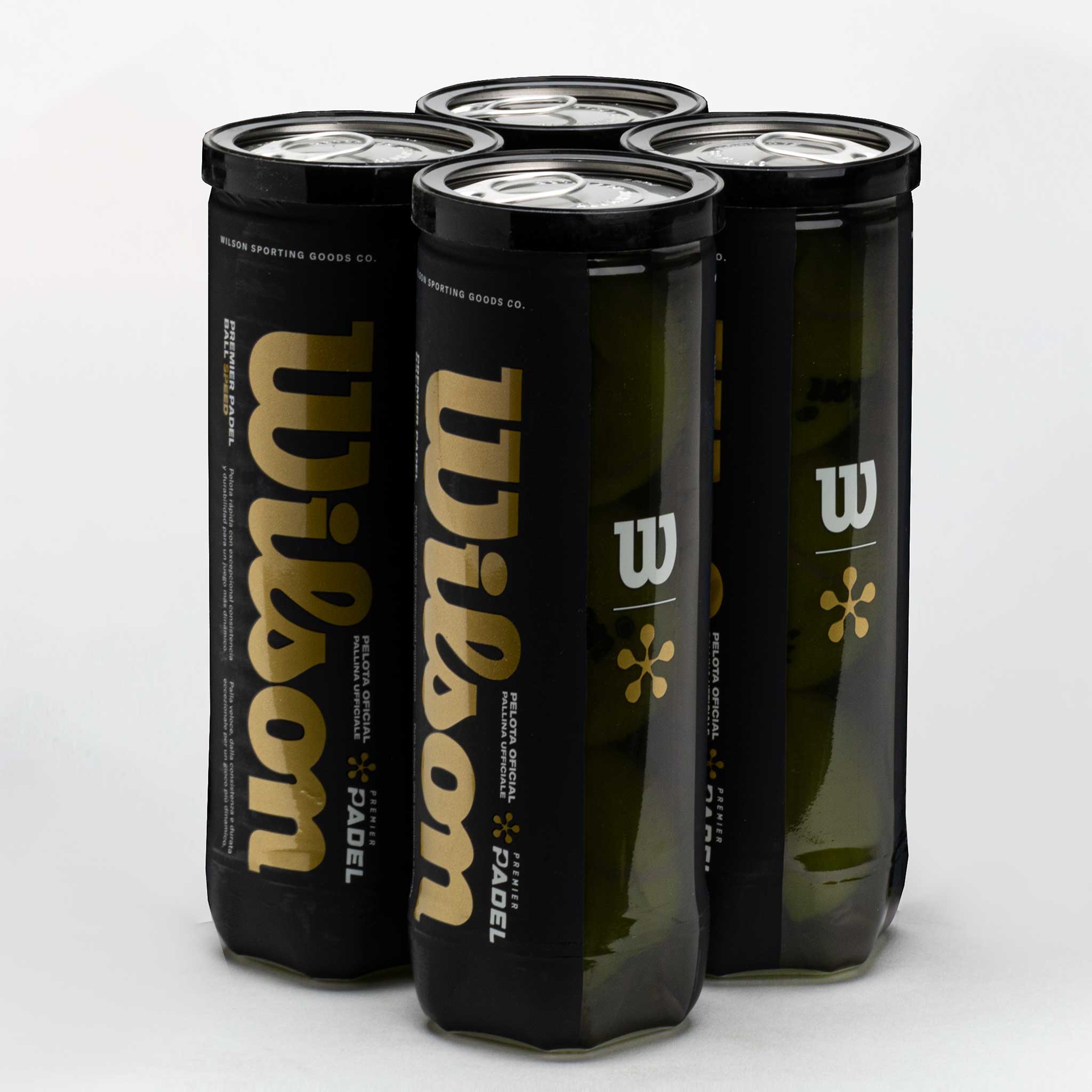 Wilson Premier Padel Speed Balls 4 Cans