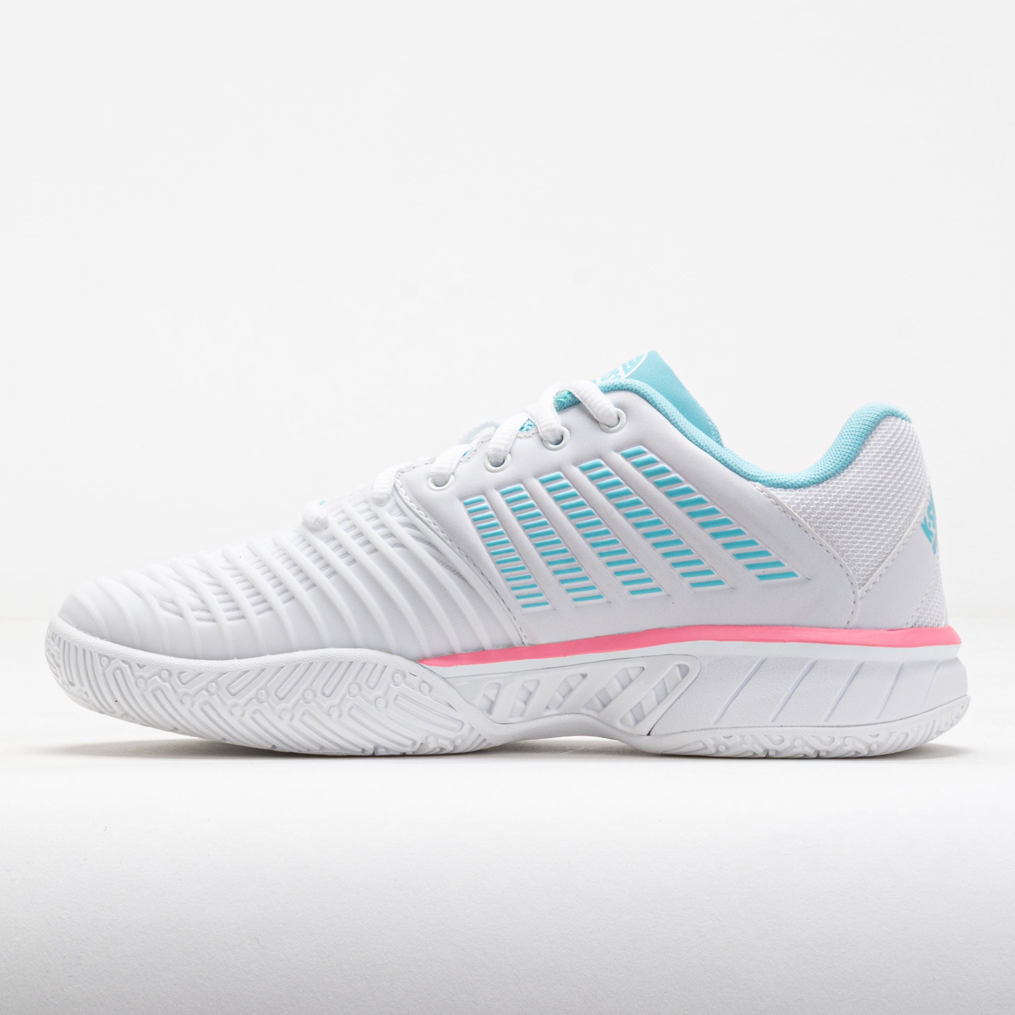 K-Swiss Express Light 3 Padel Women's White/SoftNeonBlue/NeonBubbleGum