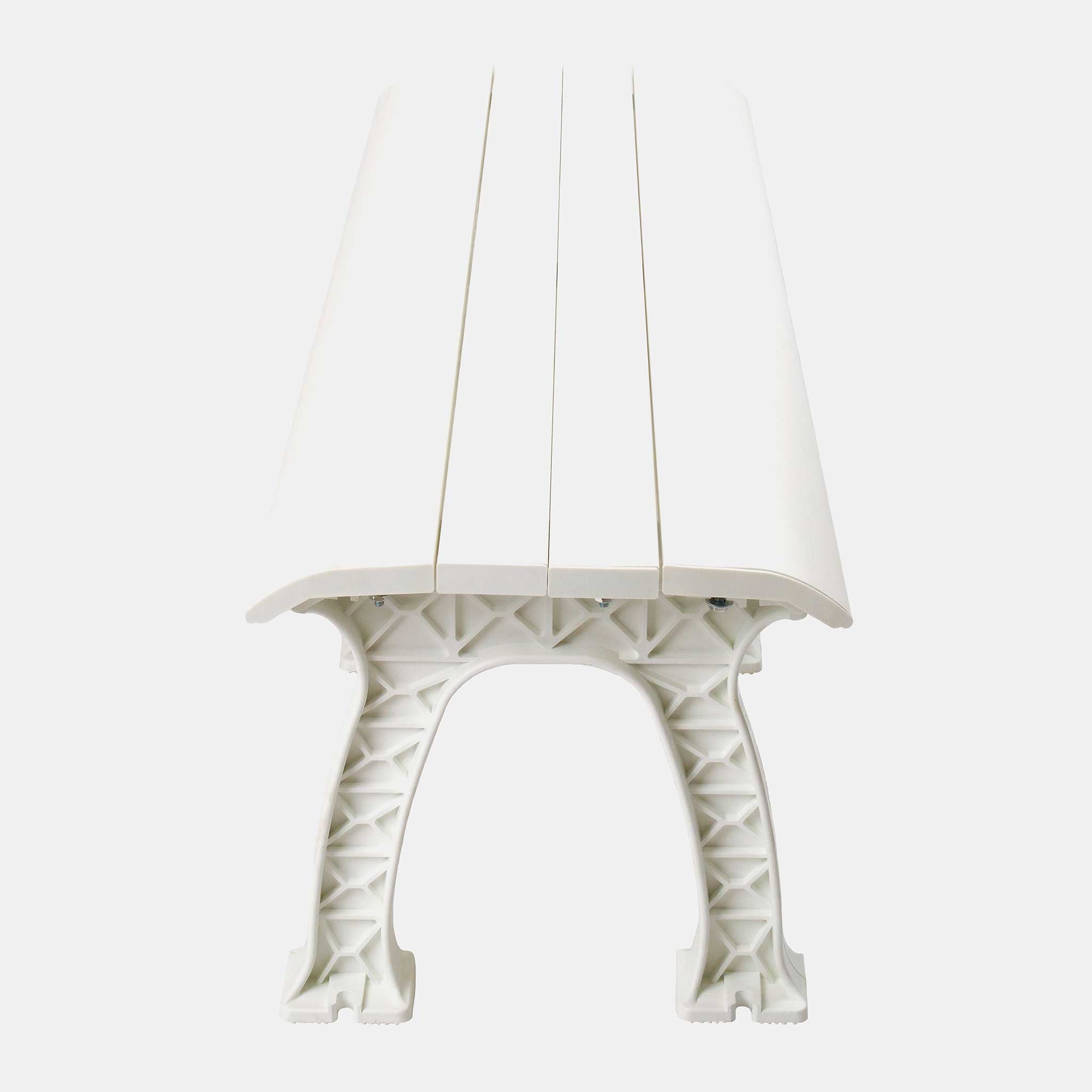 Tourna 5' Polyethelene and PVC Bench - White