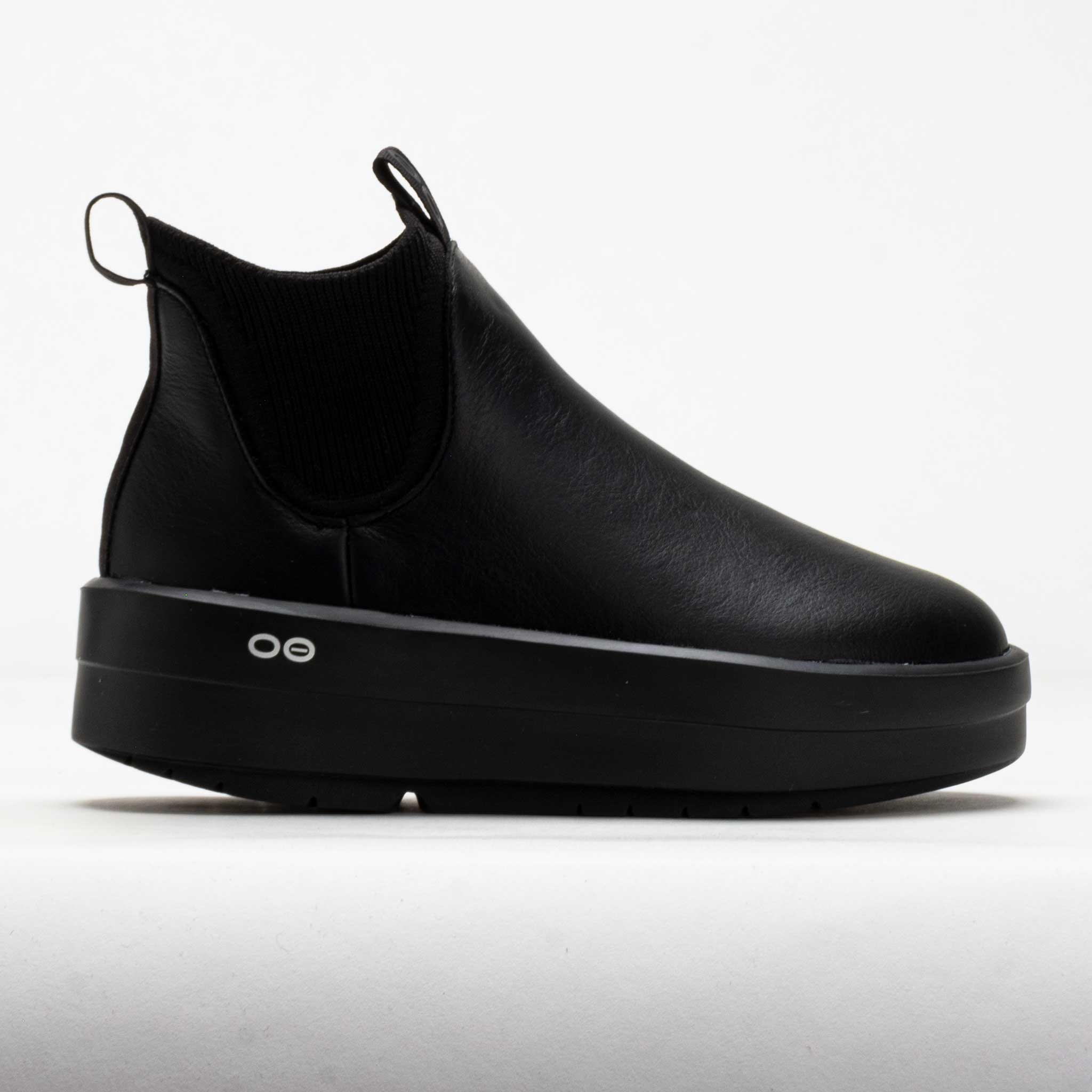 OOFOS OOmega Londoner Leather Women's Black – Holabird Sports