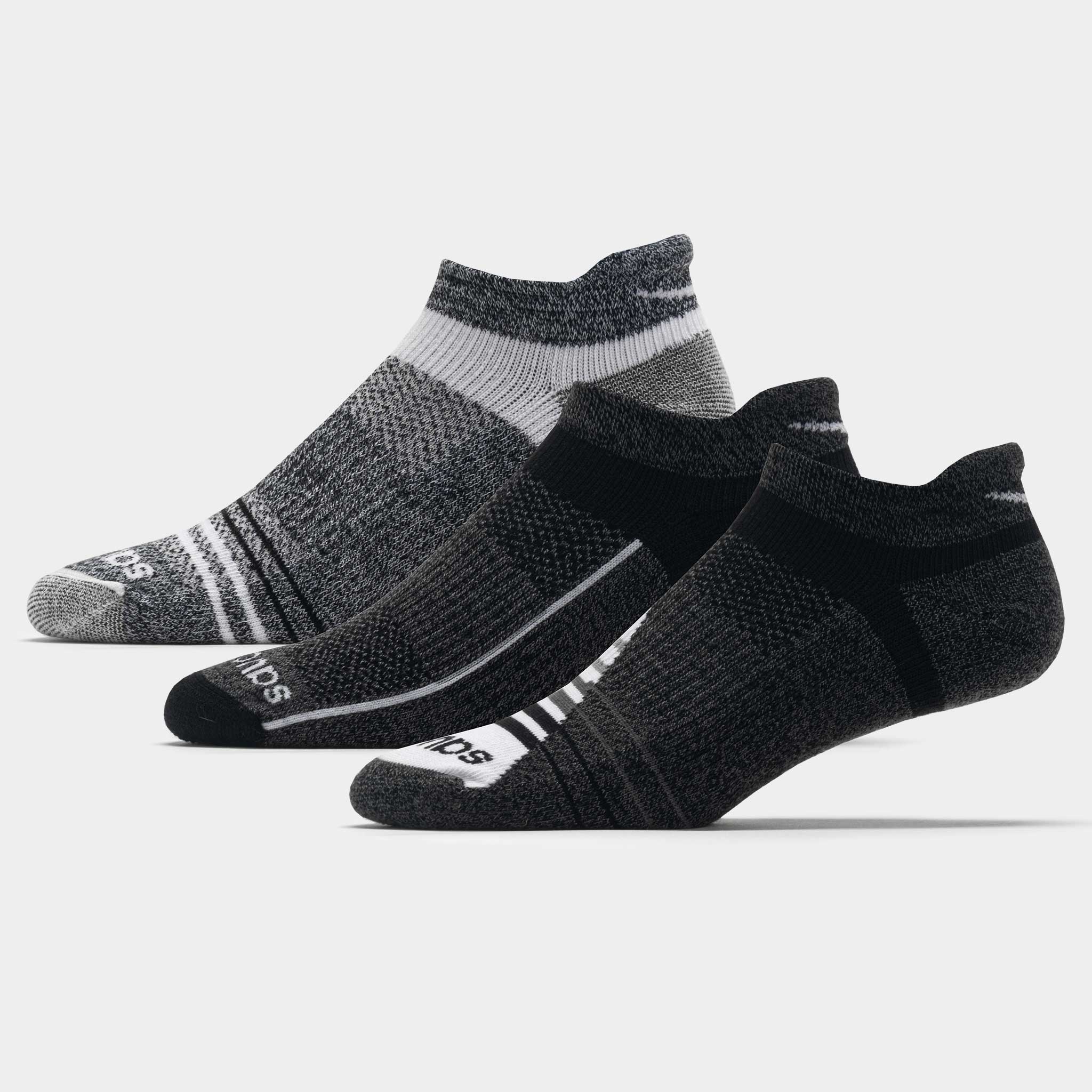 Saucony Inferno Merino Wool No Show Tab Socks 3 Pack