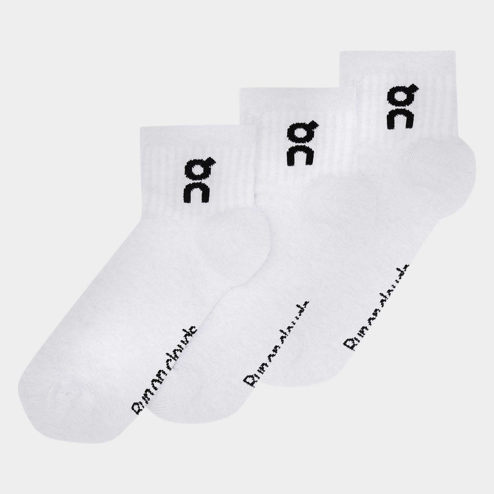On Logo Sock Mid (3 Pack)