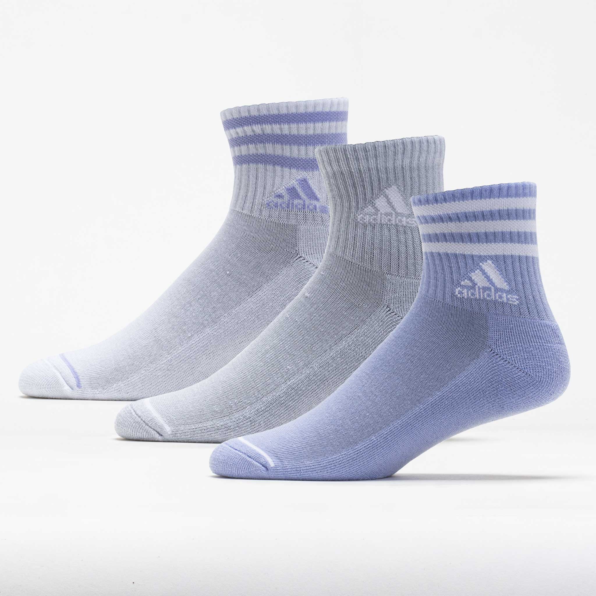 adidas Cushioned 3-Stripe 3.0 3-Pack High Quarter Socks Women's