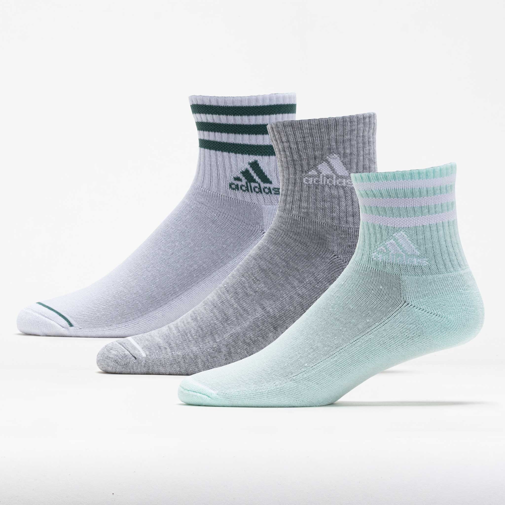 adidas Cushioned 3-Stripe 3.0 3-Pack High Quarter Socks Women's
