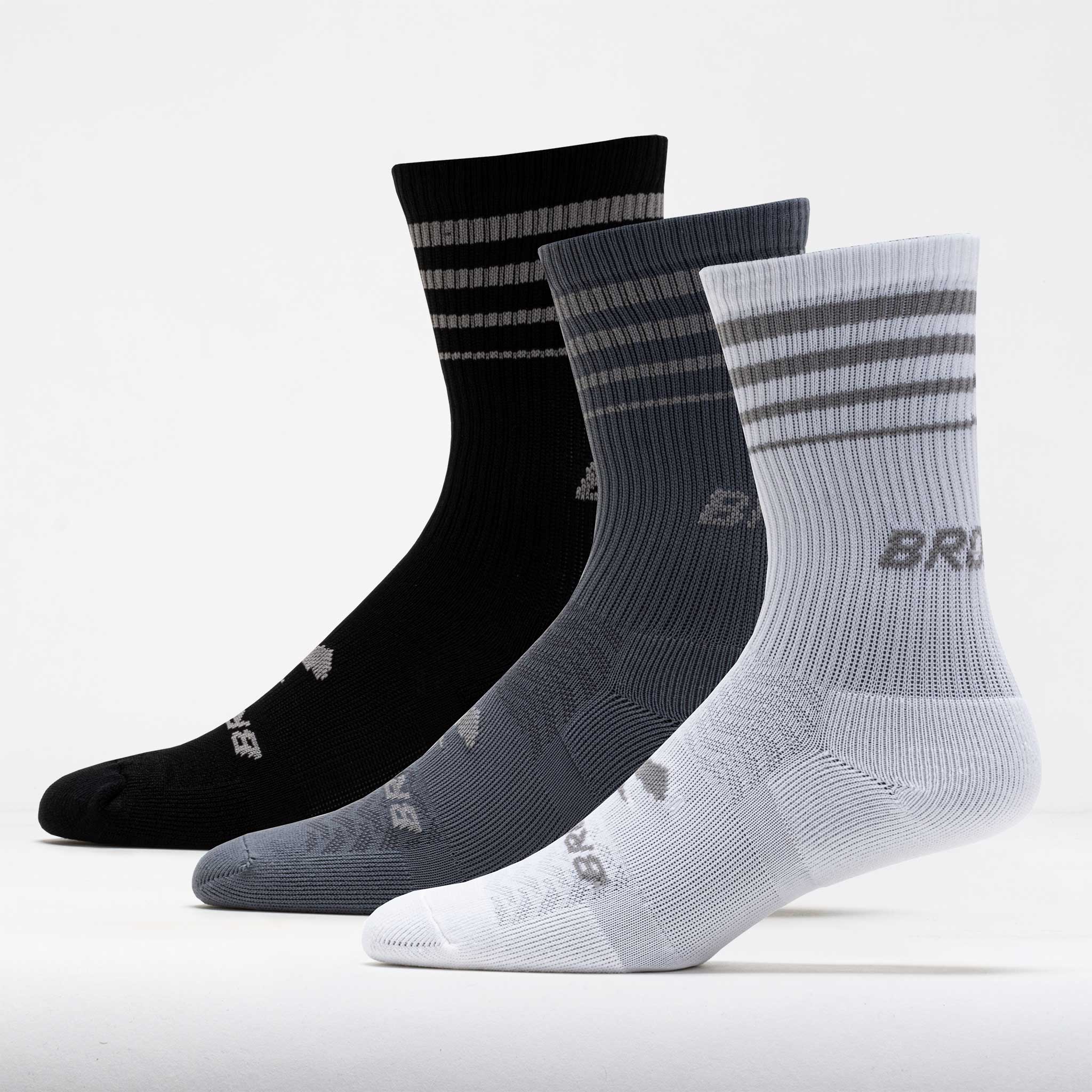 Brooks Run-In Crew Sock 3 Pack