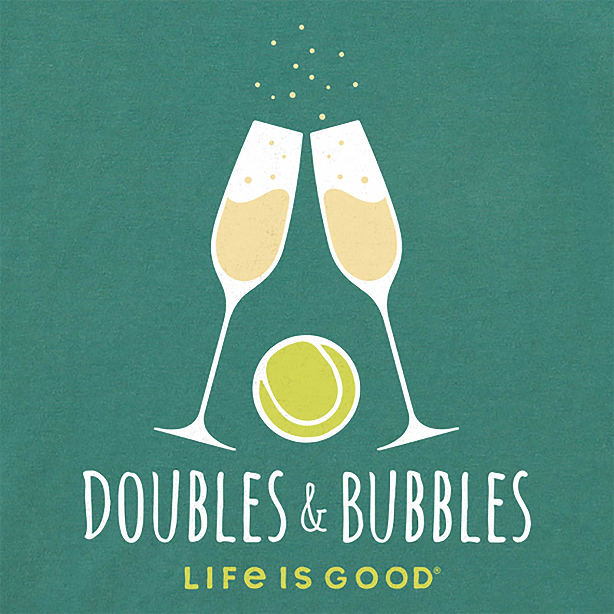 Life is Good Doubles & Bubbles Crusher-Lite Tee Women's