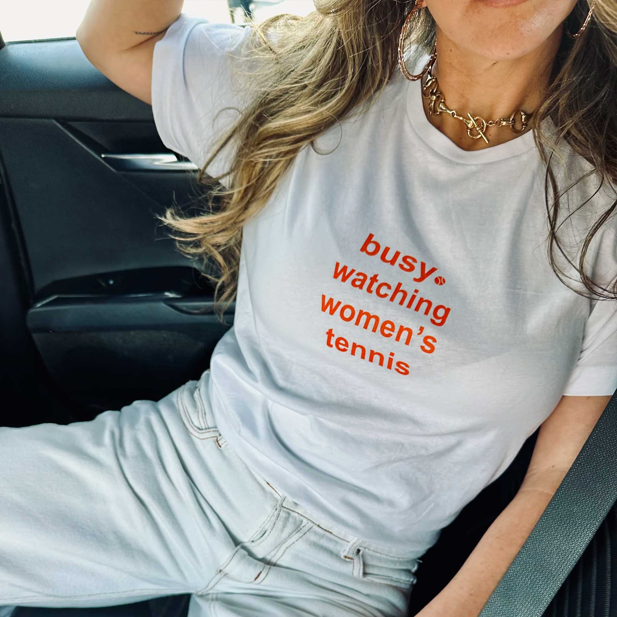 richsport Busy Watching Women's Tennis Tee Unisex