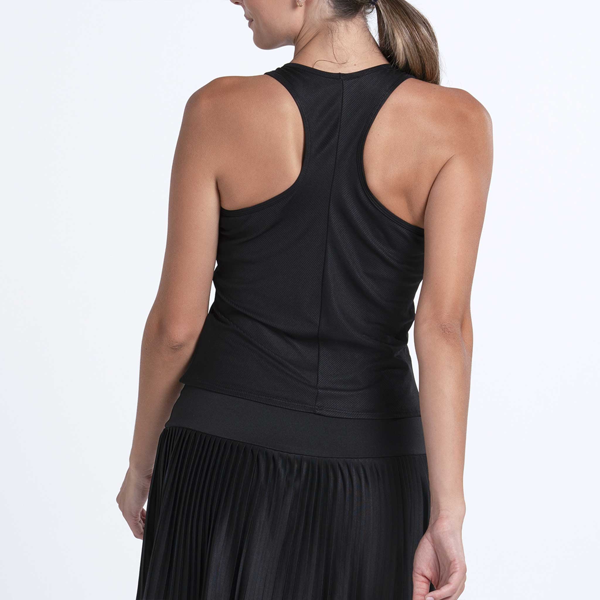 Lucky In Love Scoop Neck Rib Tank w/Bra Women's