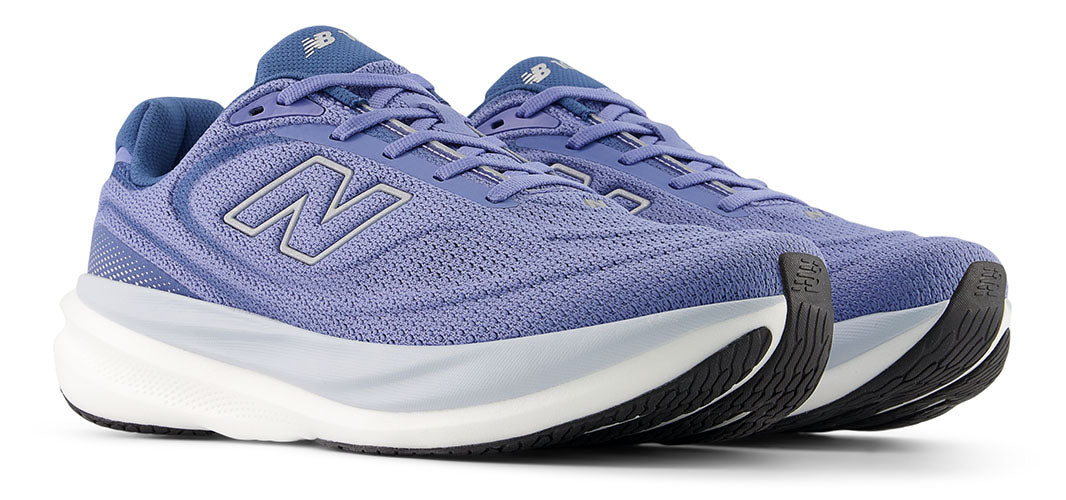 Light purple New Balance 1080v15 running shoes with white and black accents on a white background