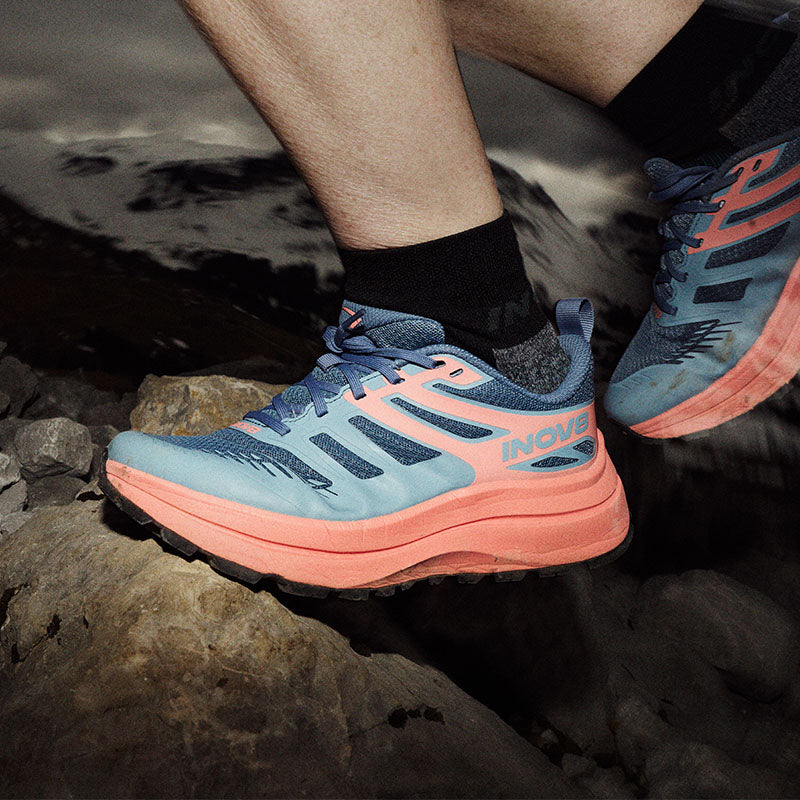 INOV8 Trailfly Max trail running shoes in-use image