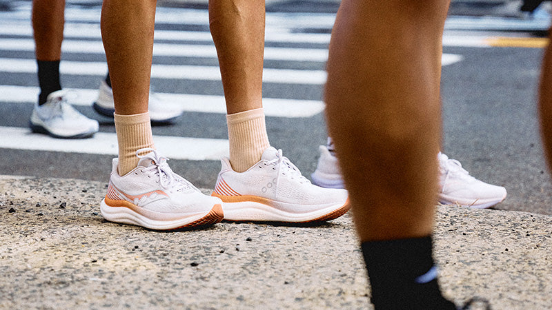 Saucony Triumph 23 running shoes in-use image