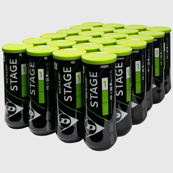 Dunlop Stage 1 Green Training Ball 24 Cans