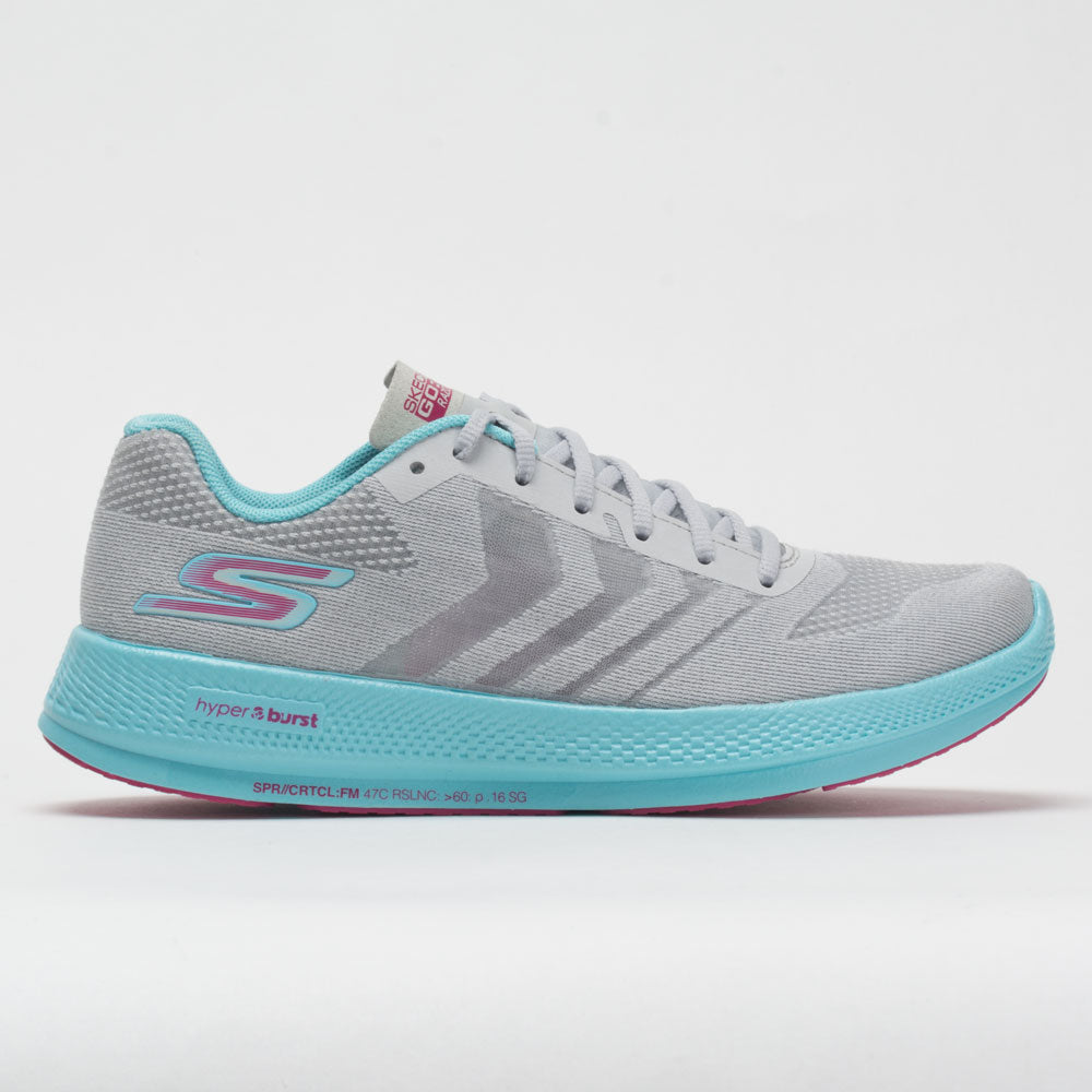 Skechers GOrun Razor+ Women's Gray/Aqua/Hot Pink