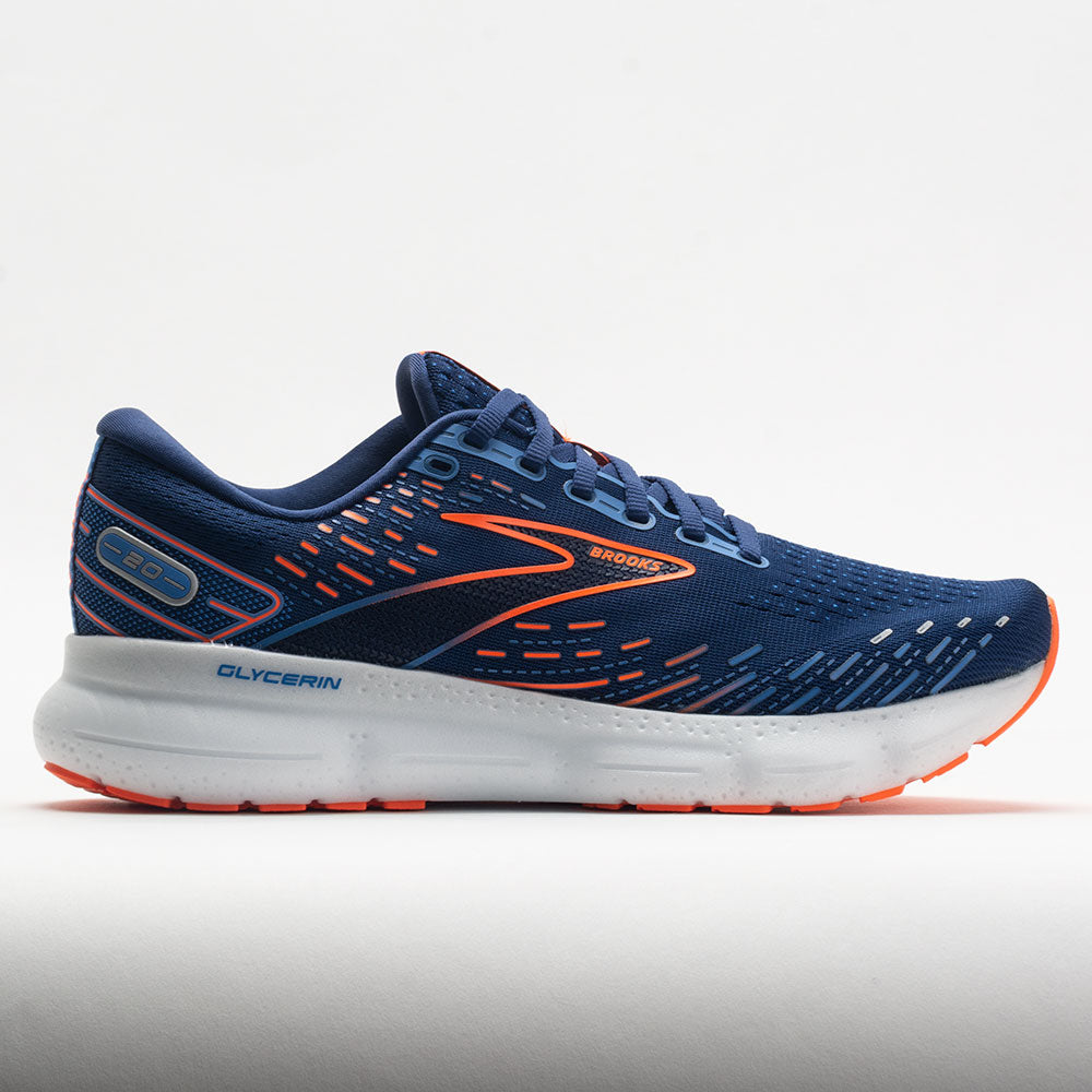 Brooks Women's Glycerin GTS 20 Supportive Running Shoe -  Peacoat/Ocean/Pastel Lilac - 5 Medium