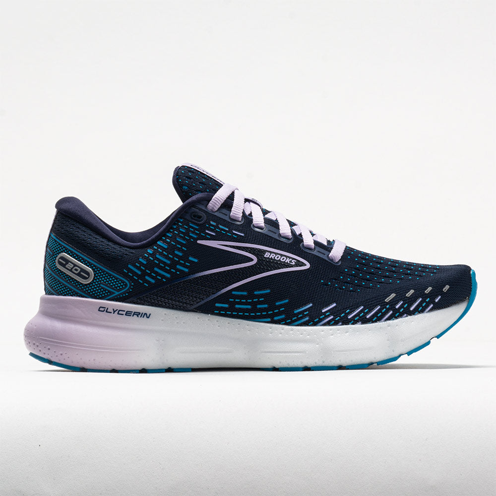 Brooks Glycerin 20 Womens Road Running Shoes Peacoat/Ocean/Pastel Lilac at