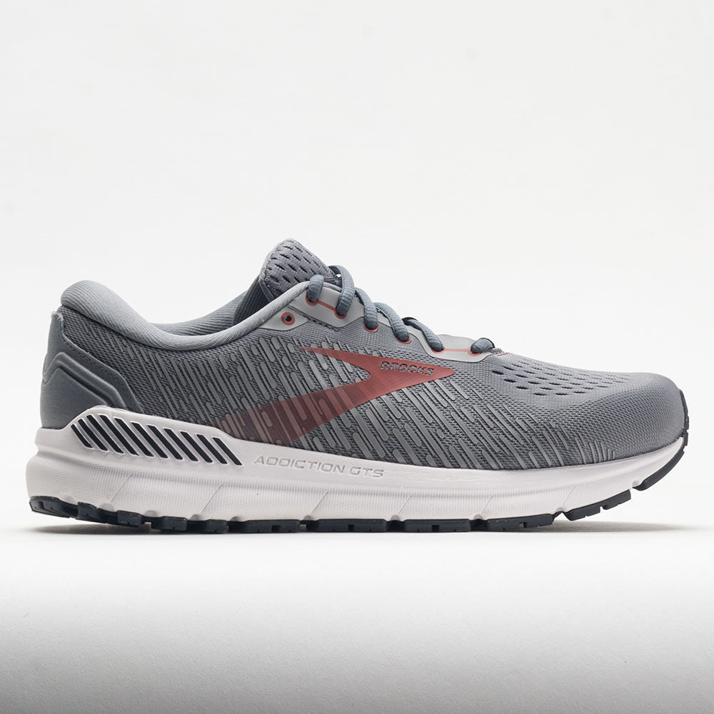 brooks pedale Brooks Men's Addiction GTS (Wide) 15 Grey-Ebony-Chili Oil / 9