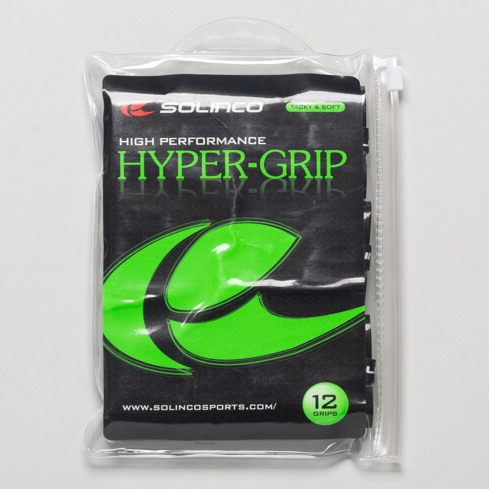 Solinco Hyper-Grip Overgrip 12 Pack - Black