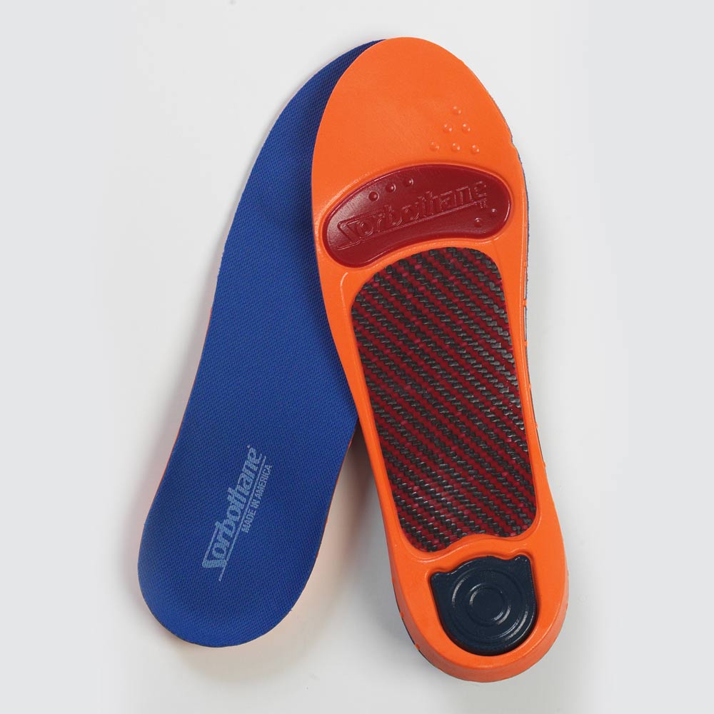 Sorbothane Ultra Graphite Medium Arch Insoles