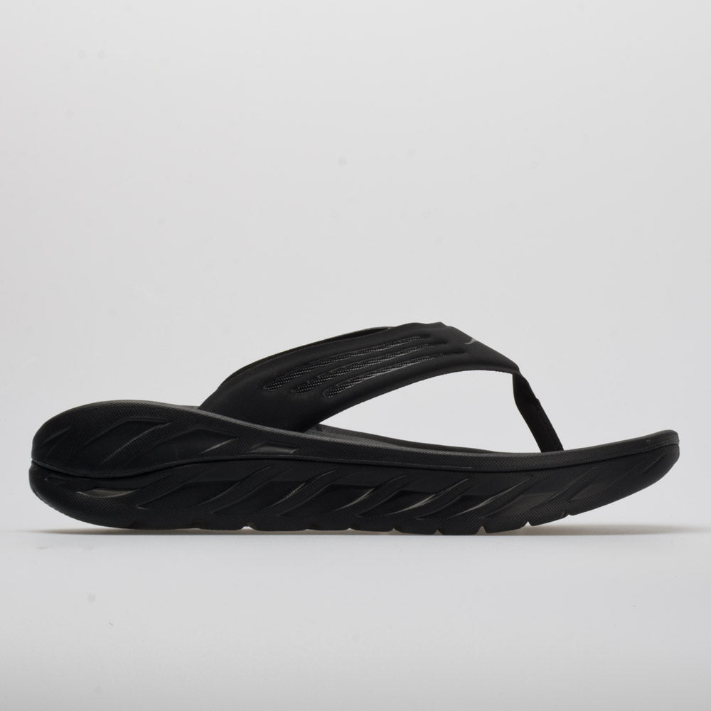 HOKA ORA Recovery Flip Men's Black/Dark Gull Gray – Holabird Sports