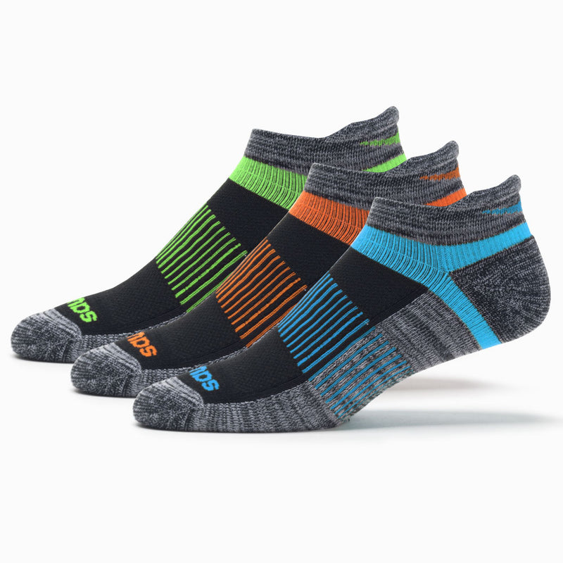 Saucony Inferno No Show Tab Socks 3 Pack