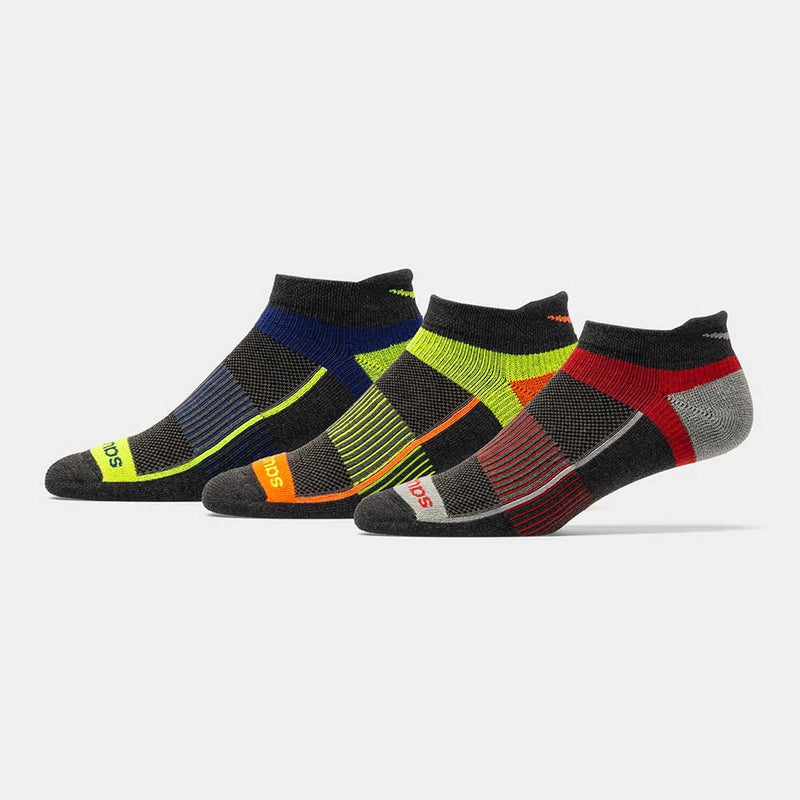 Saucony Inferno No Show Tab Socks 3 Pack