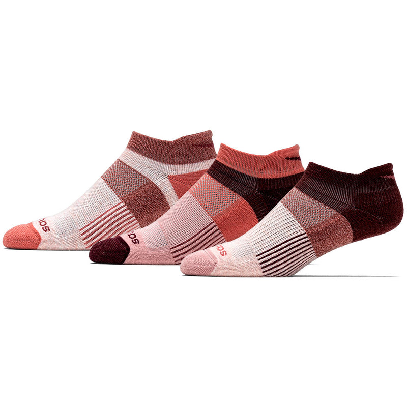 Saucony Inferno No Show Tab Socks 3 Pack