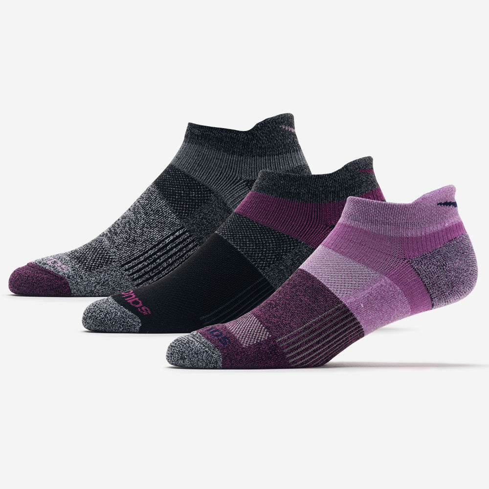 Saucony Inferno No Show Tab Socks 3 Pack