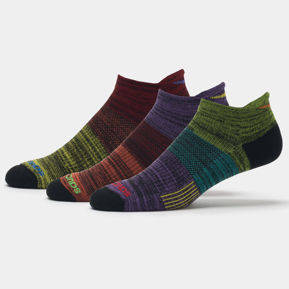 Saucony Inferno No Show Tab Socks 3 Pack